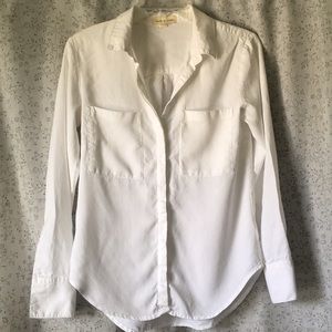 Cloth and Stone Crisp White Button Down Shirt
